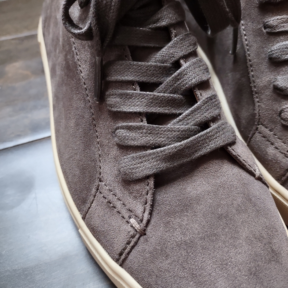 Frye Gemma Low Top Suede Leather Sneakers - Picture 4 of 15